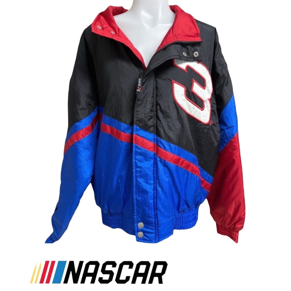 Nascar Black, Red, and Blue Racing Jacket